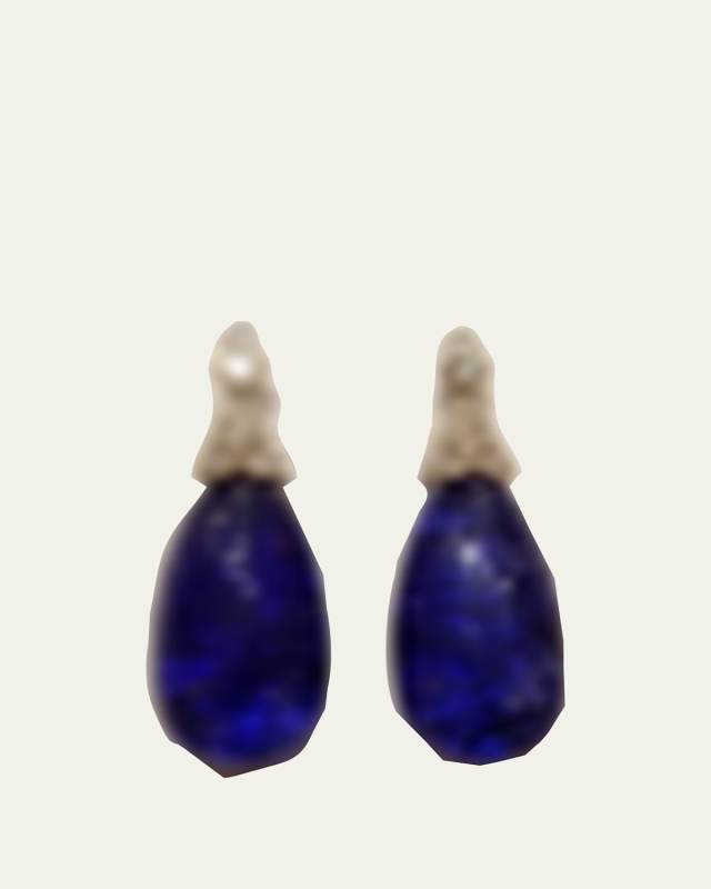 Platinum Rough Tanzanite 8304 TCW And Diamond 165 TCW Enhancers W Arabesque Caps